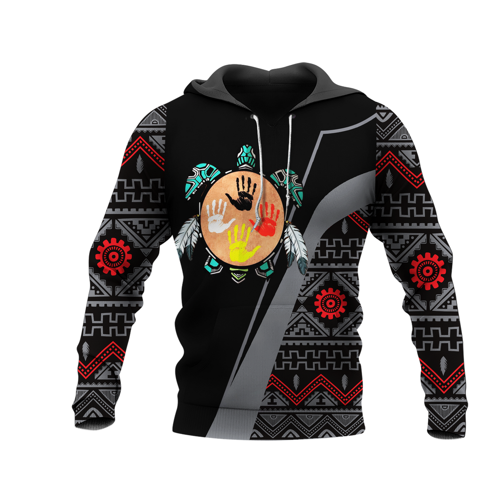 HD0012829 Tribal Turtle  Native American Pride 3D Hoodie