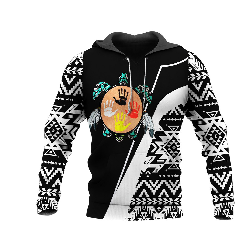 HD0012830 Tribal Turtle  Native American Pride 3D Hoodie