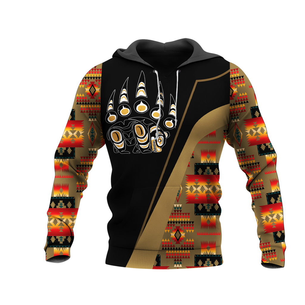 HD0012831 Bear Symbol Native American Pride 3D Hoodie