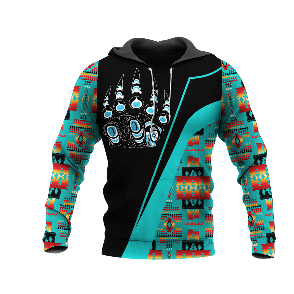 HD0012832 Bear Symbol Native American Pride 3D Hoodie