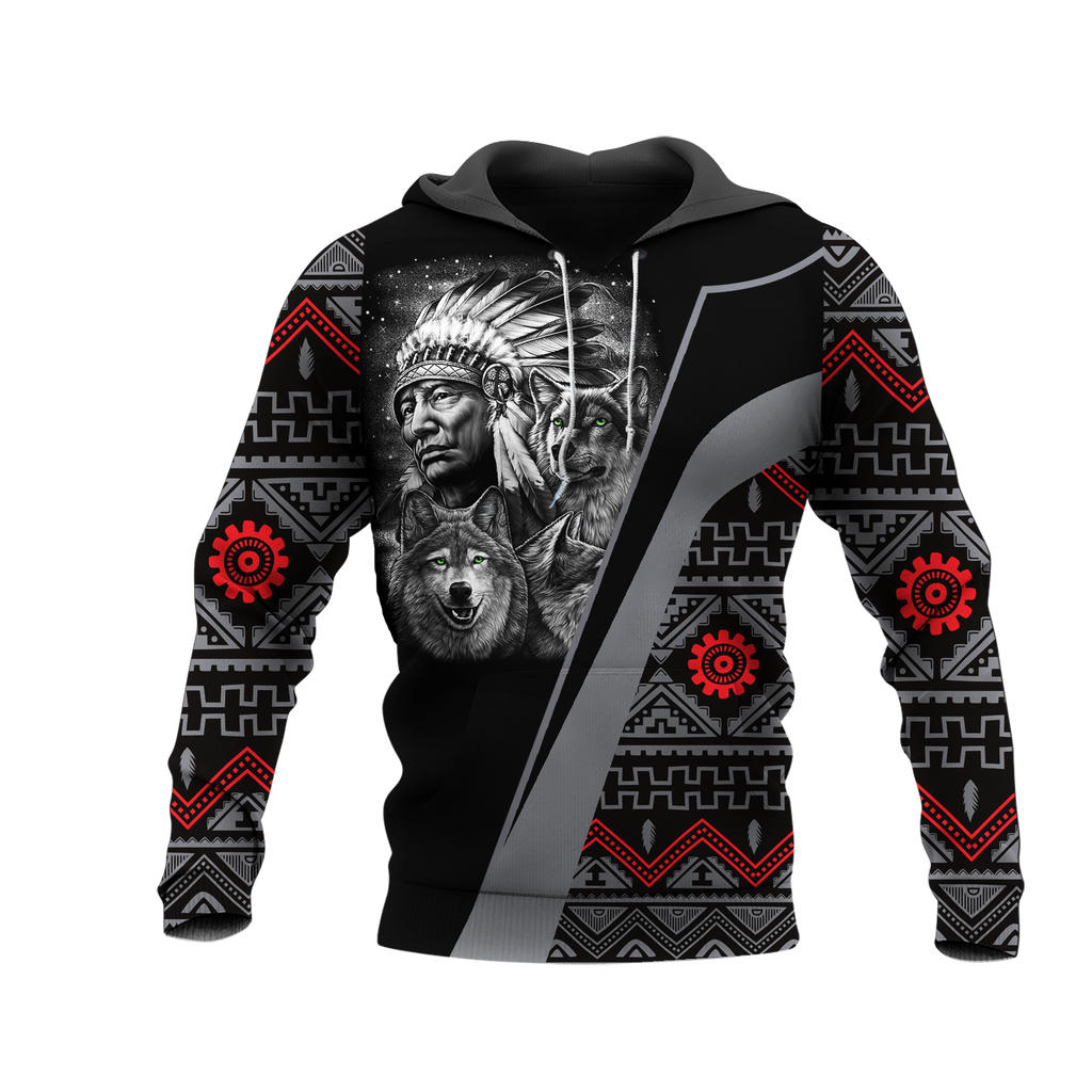 HD0012838 Chief Native American Pride 3D Hoodie