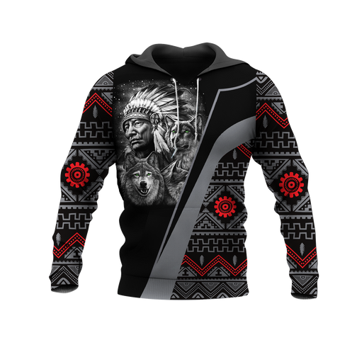 HD0012838 Chief Native American Pride 3D Hoodie