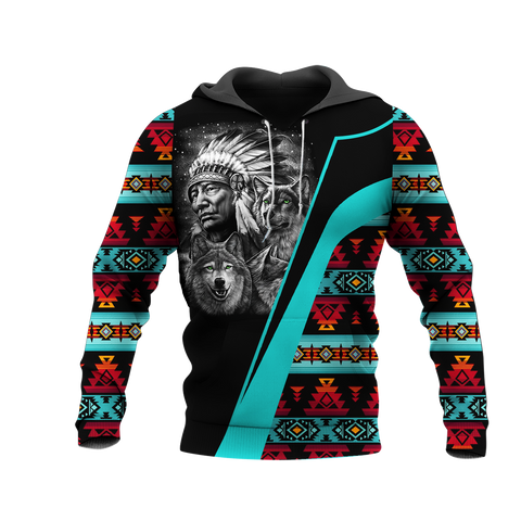 HD0012839 Chief Native American Pride 3D Hoodie