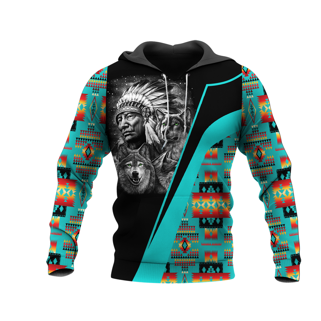 HD0012840 Chief Native American Pride 3D Hoodie