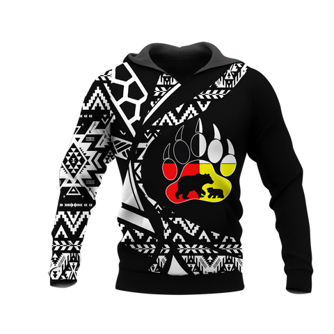 HD0012844 Bear Symbol Native American Pride 3D Hoodie