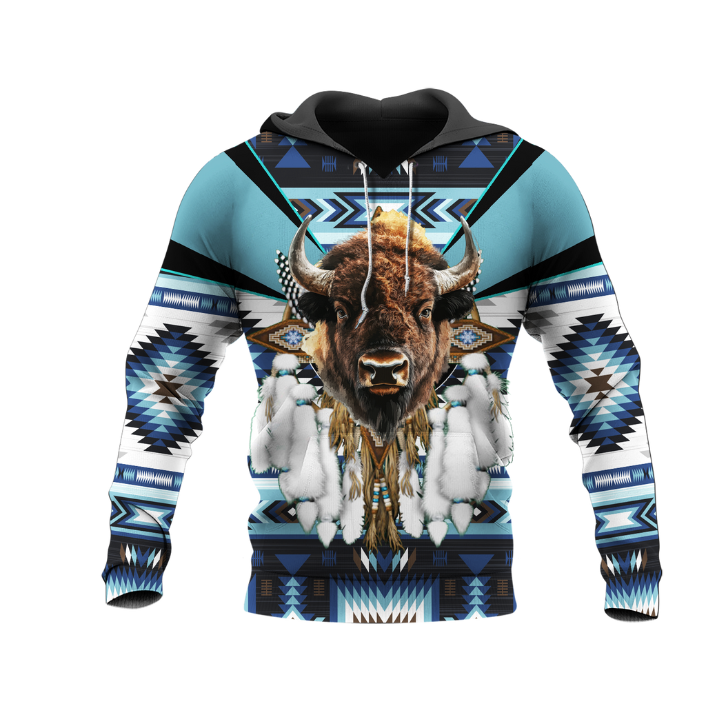 HD0012856 Bison Native American Pride 3D Hoodie