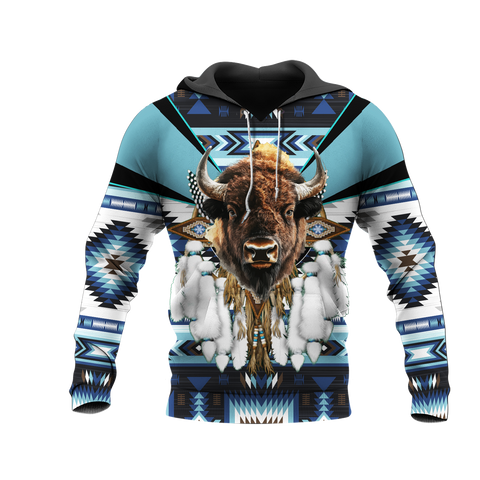 HD0012856 Bison Native American Pride 3D Hoodie