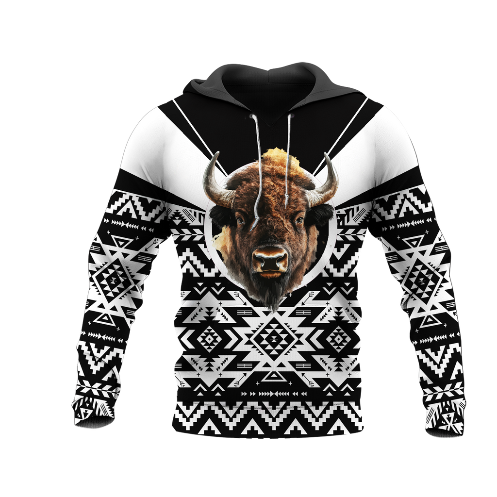 HD0012857 Bison Native American Pride 3D Hoodie