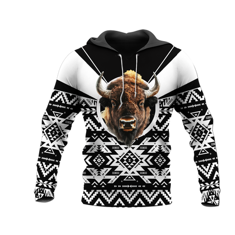 HD0012857 Bison Native American Pride 3D Hoodie