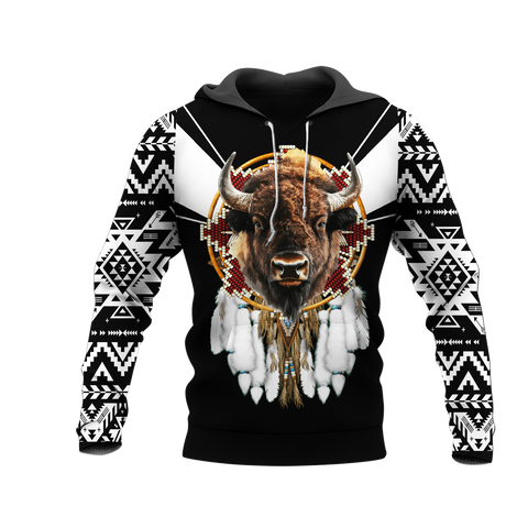 HD0012858 Bison Native American Pride 3D Hoodie