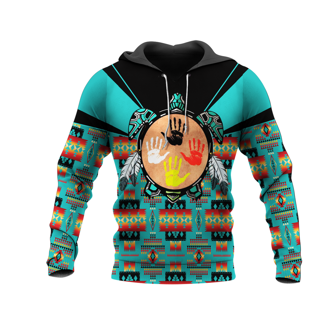 HD0012862 Tribal Turtle Native American Pride 3D Hoodie