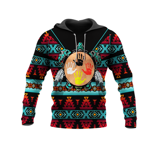 HD0012863 Tribal Turtle Native American Pride 3D Hoodie