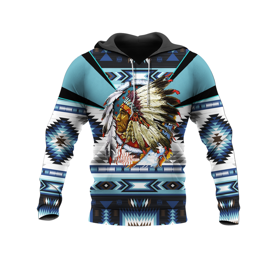 HD0012869 Chief Native American Pride 3D Hoodie