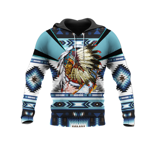 HD0012869 Chief Native American Pride 3D Hoodie