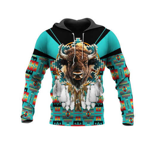 HD0012872 Bison Native American Pride 3D Hoodie