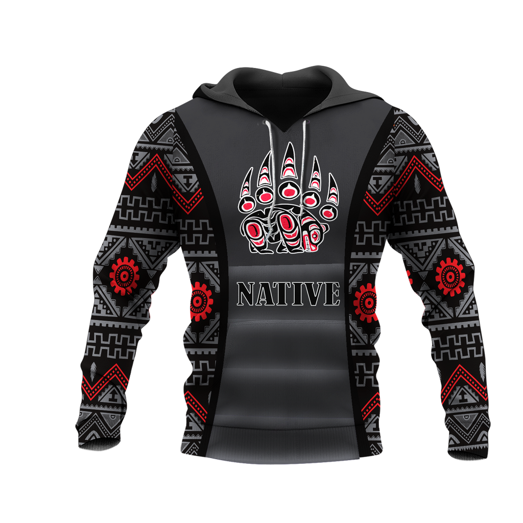 HD0012876 Bear Symbol Native American Pride 3D Hoodie