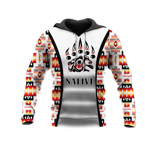 HD0012879 Bear Symbol Native American Pride 3D Hoodie