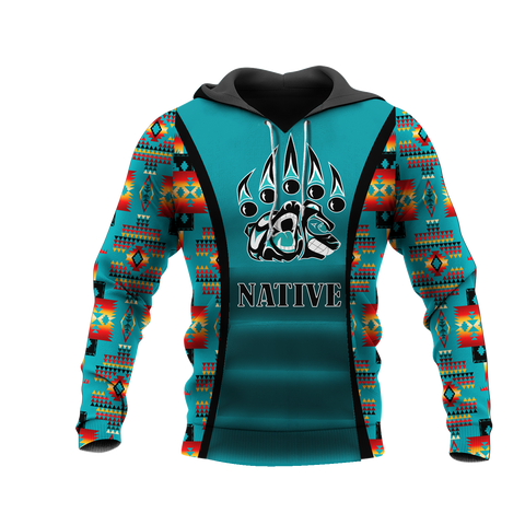 HD00128809 Bear Symbol Native American Pride 3D Hoodie