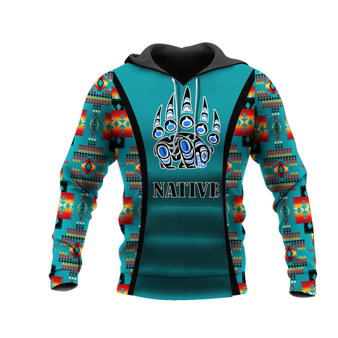 HD0012881 Bear Symbol Native American Pride 3D Hoodie