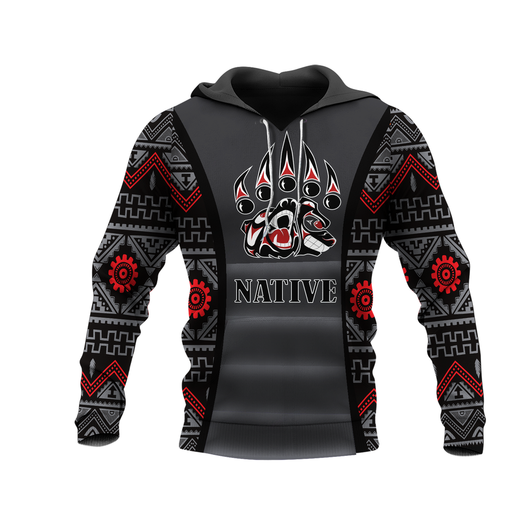 HD0012882 Bear Symbol Native American Pride 3D Hoodie