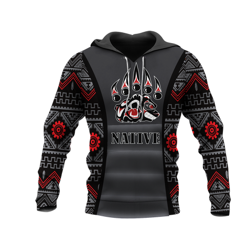 HD0012882 Bear Symbol Native American Pride 3D Hoodie