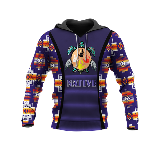 HD0012883 Tribal Turtle Native American Pride 3D Hoodie