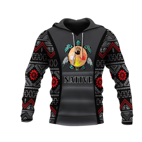 HD0012884 Tribal Turtle Native American Pride 3D Hoodie