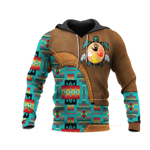 HD0012911 Tribal Turtle Native American Pride 3D Hoodie