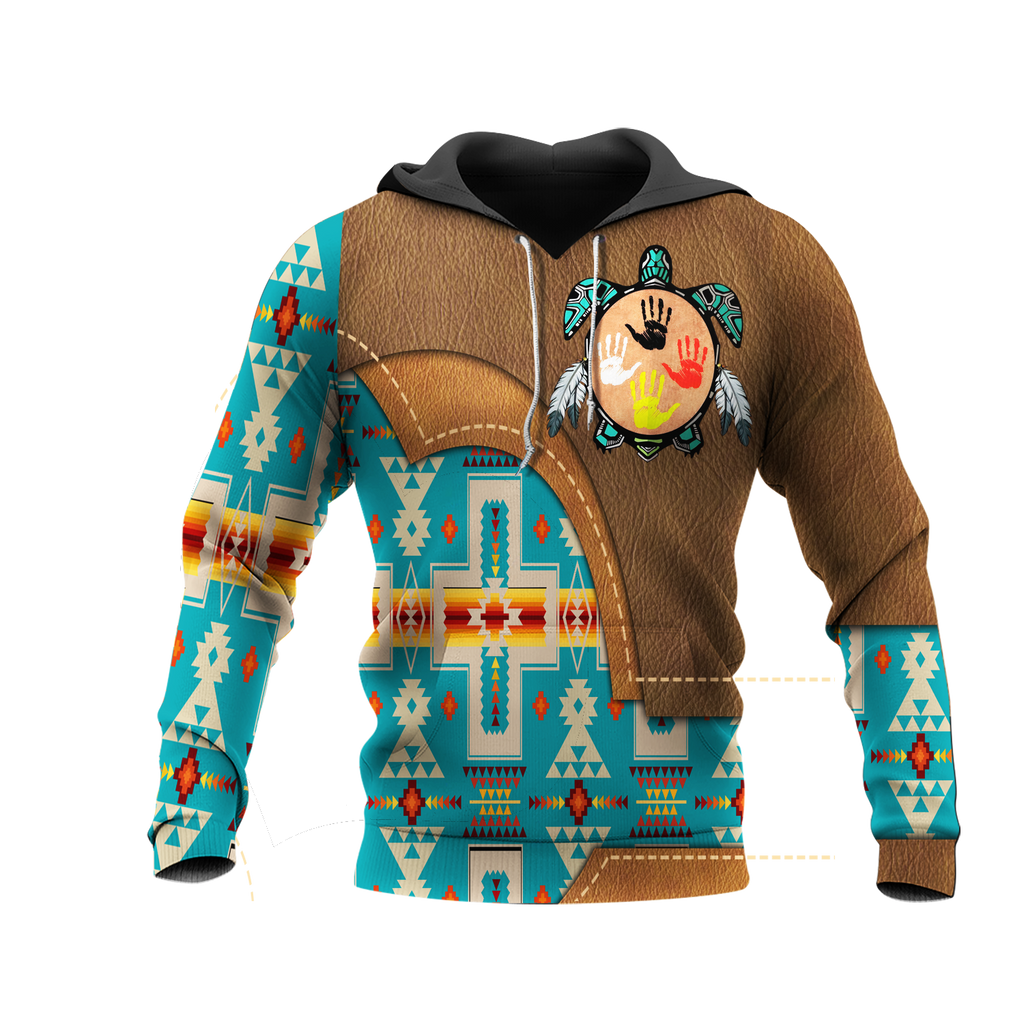 HD0012912 Tribal Turtle Native American Pride 3D Hoodie