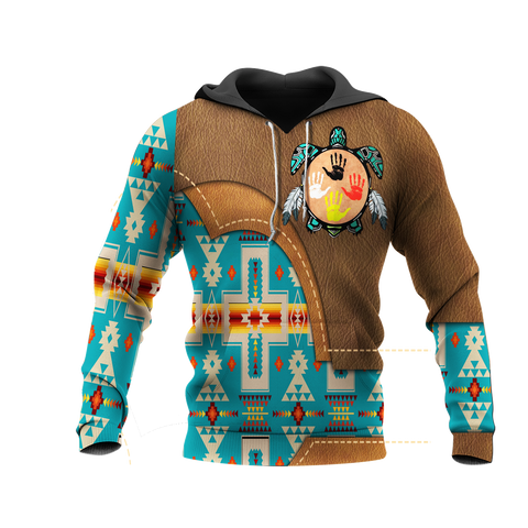 HD0012912 Tribal Turtle Native American Pride 3D Hoodie