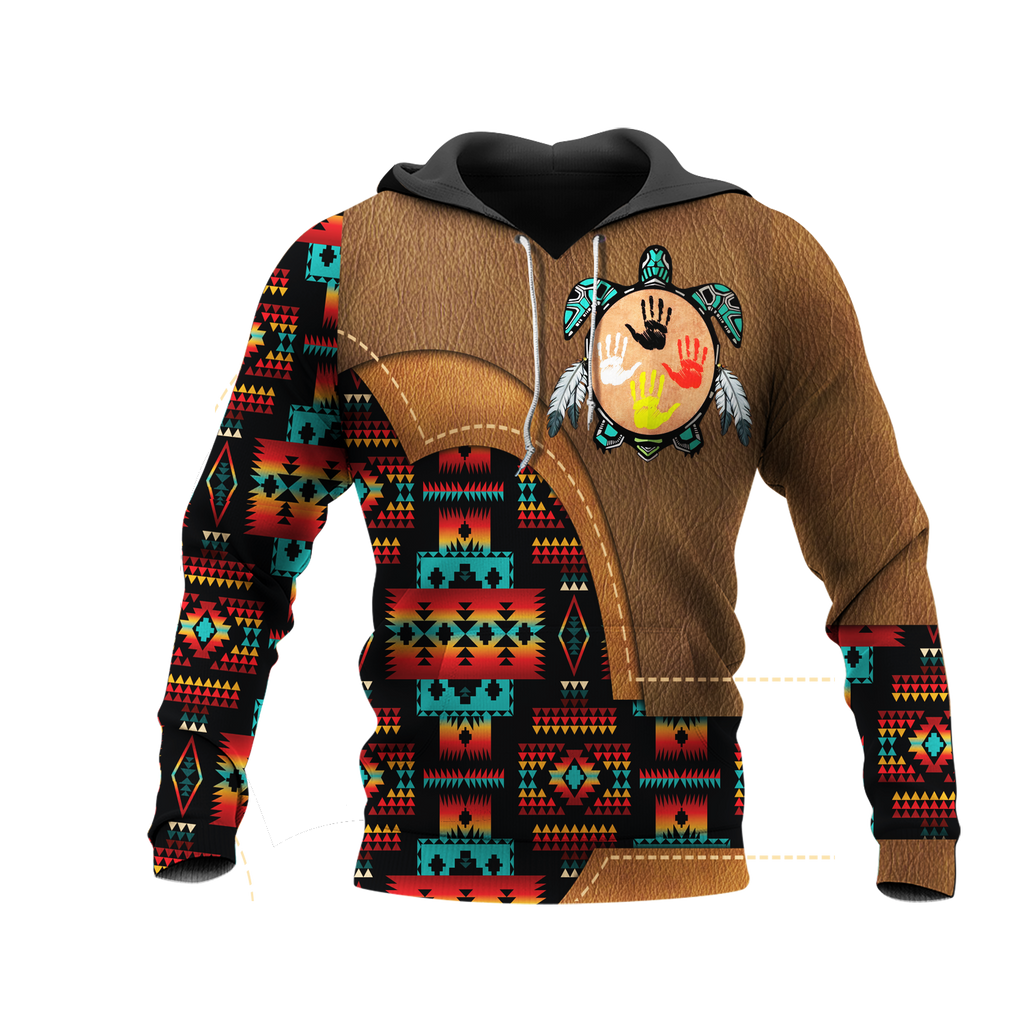 HD0012914 Tribal Turtle Native American Pride 3D Hoodie