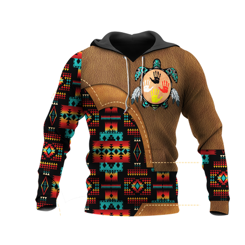 HD0012914 Tribal Turtle Native American Pride 3D Hoodie