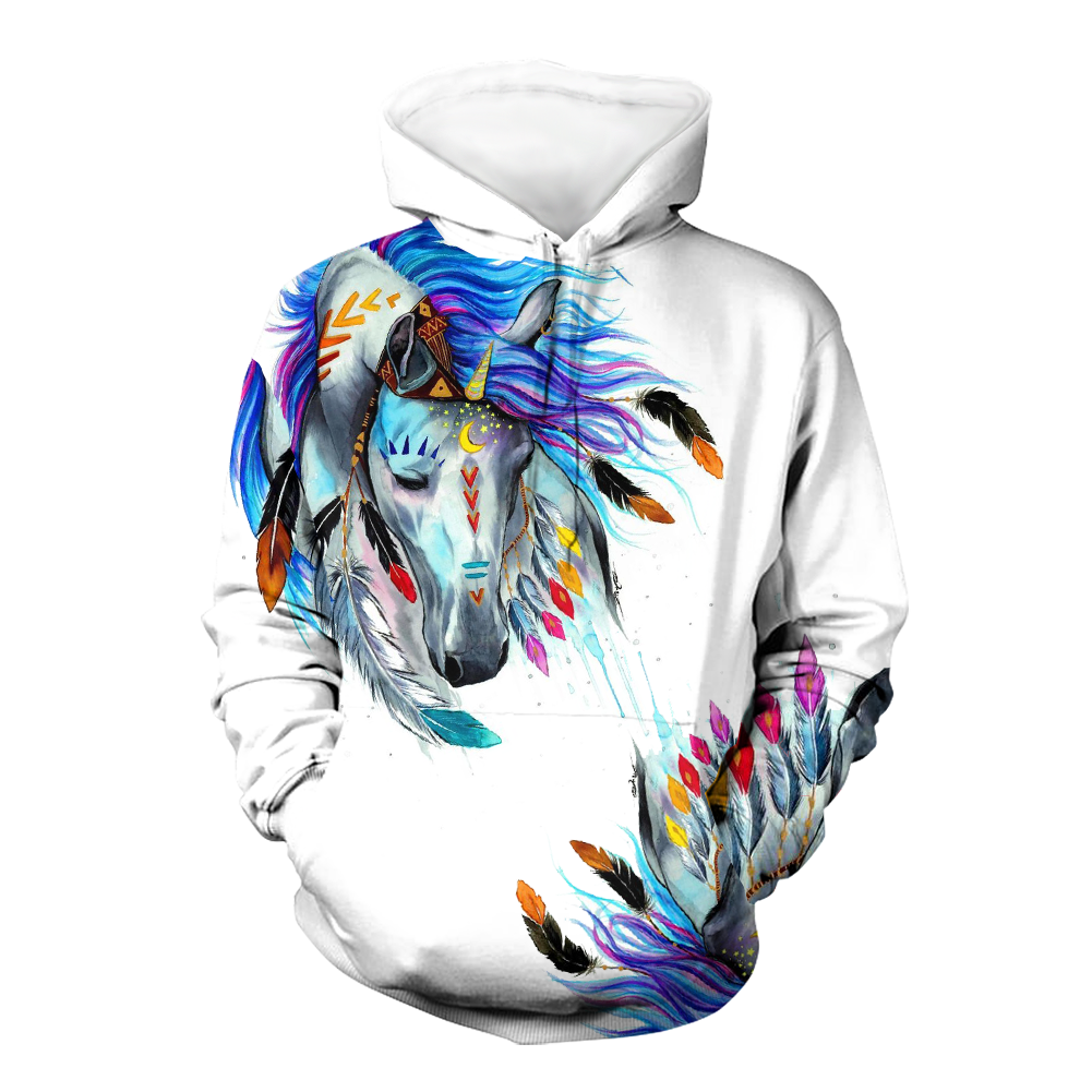 HD0012926 Horse Native American Pride 3D Hoodie