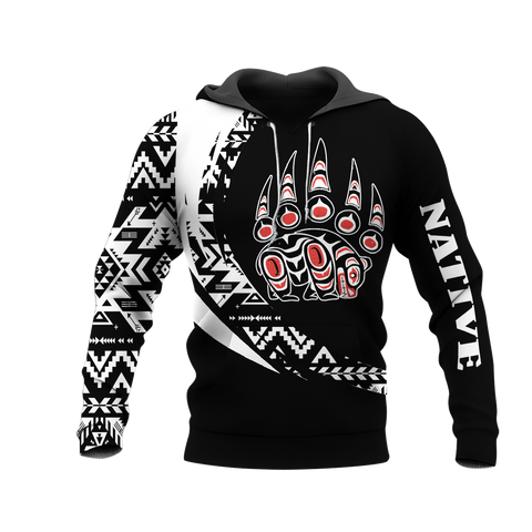 HD0012931 Symbol Bear Native American Pride 3D Hoodie