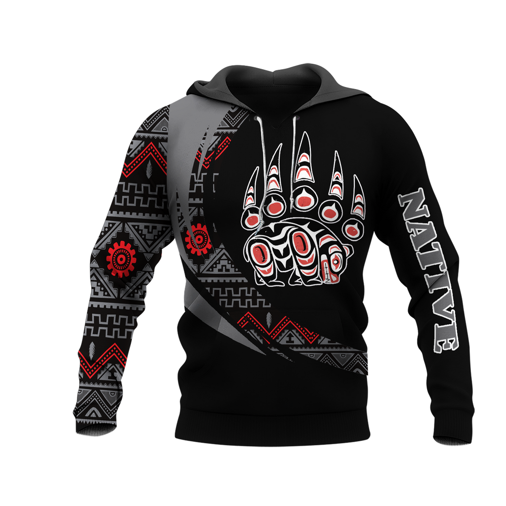 HD0012933 Symbol Bear Native American Pride 3D Hoodie