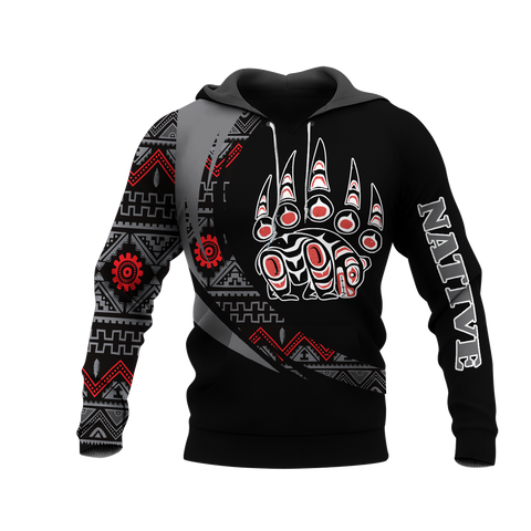 HD0012933 Symbol Bear Native American Pride 3D Hoodie