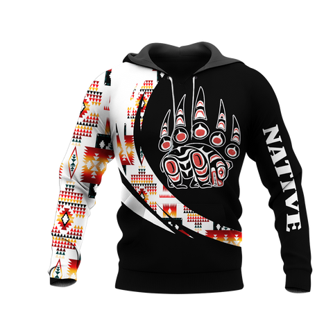 HD0012934 Symbol Bear Native American Pride 3D Hoodie