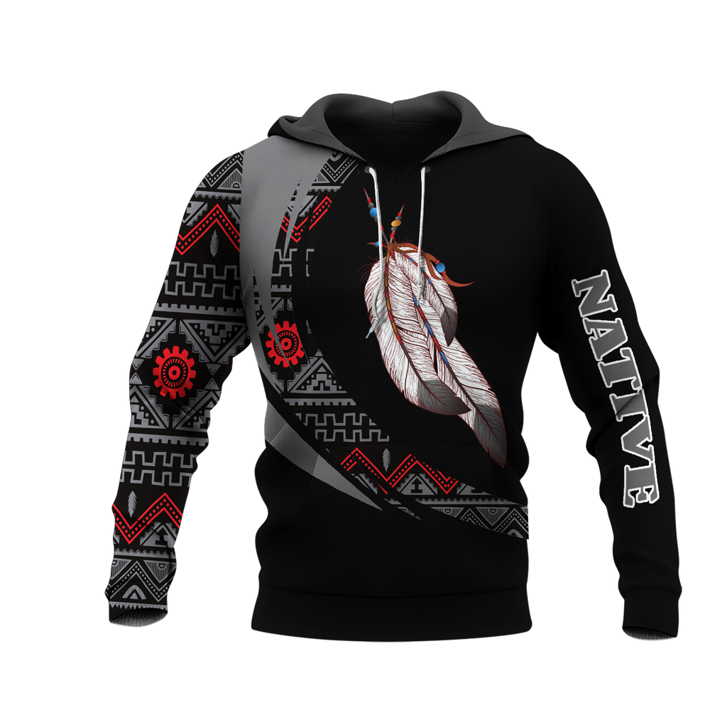 HD0012936 Feather Native American Pride 3D Hoodie