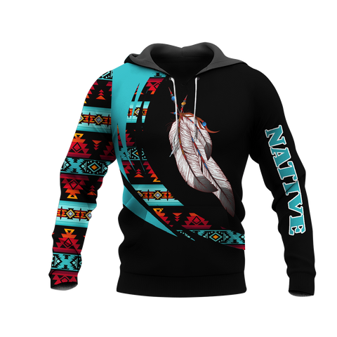 HD0012937 Feather Native American Pride 3D Hoodie