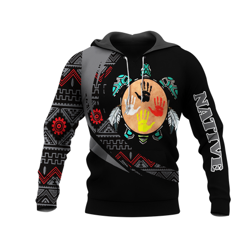 HD0012939 Tribal Turtle Native American Pride 3D Hoodie