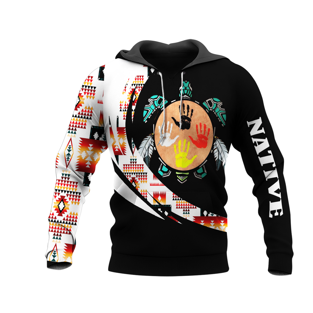 HD0012941 Tribal Turtle Native American Pride 3D Hoodie