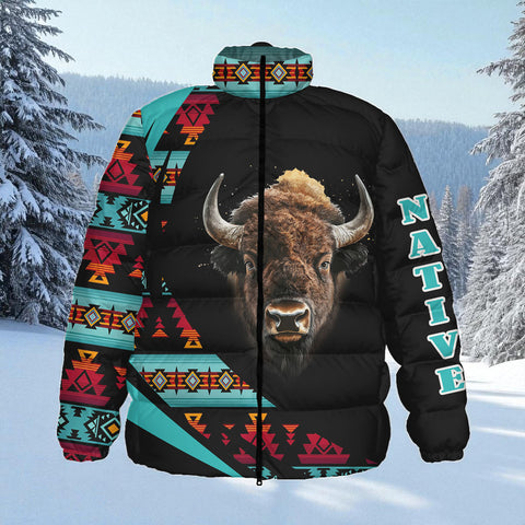 HD0012943 Native American Unisex Stand Collar Slim Down Jacket