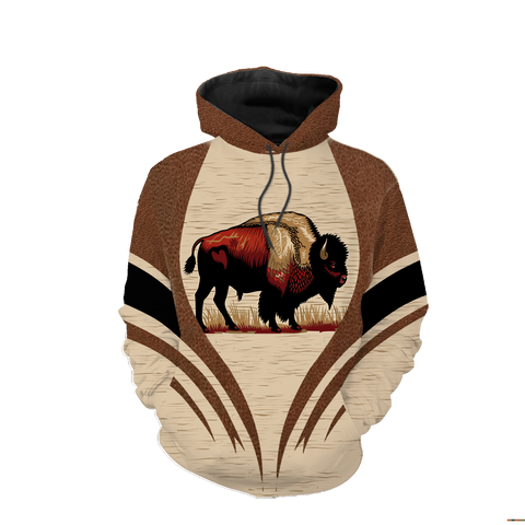 HD0012948 Bison Native American Pride 3D Hoodie