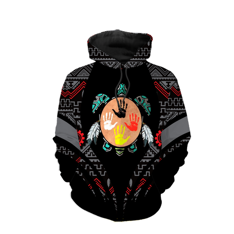 HD0012950 Tribal Turtle Native American Pride 3D Hoodie