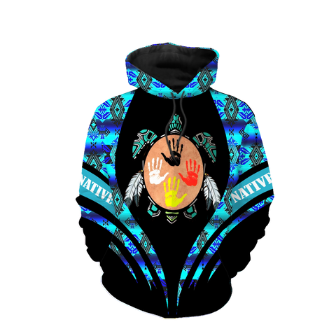 HD0012953 Tribal Turtle Native American Pride 3D Hoodie