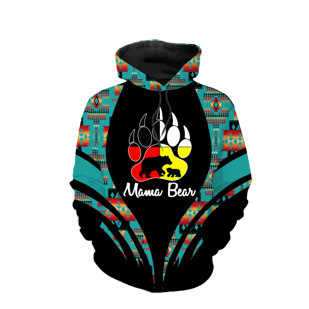 HD0012959 Tribal Bear Native American Pride 3D Hoodie