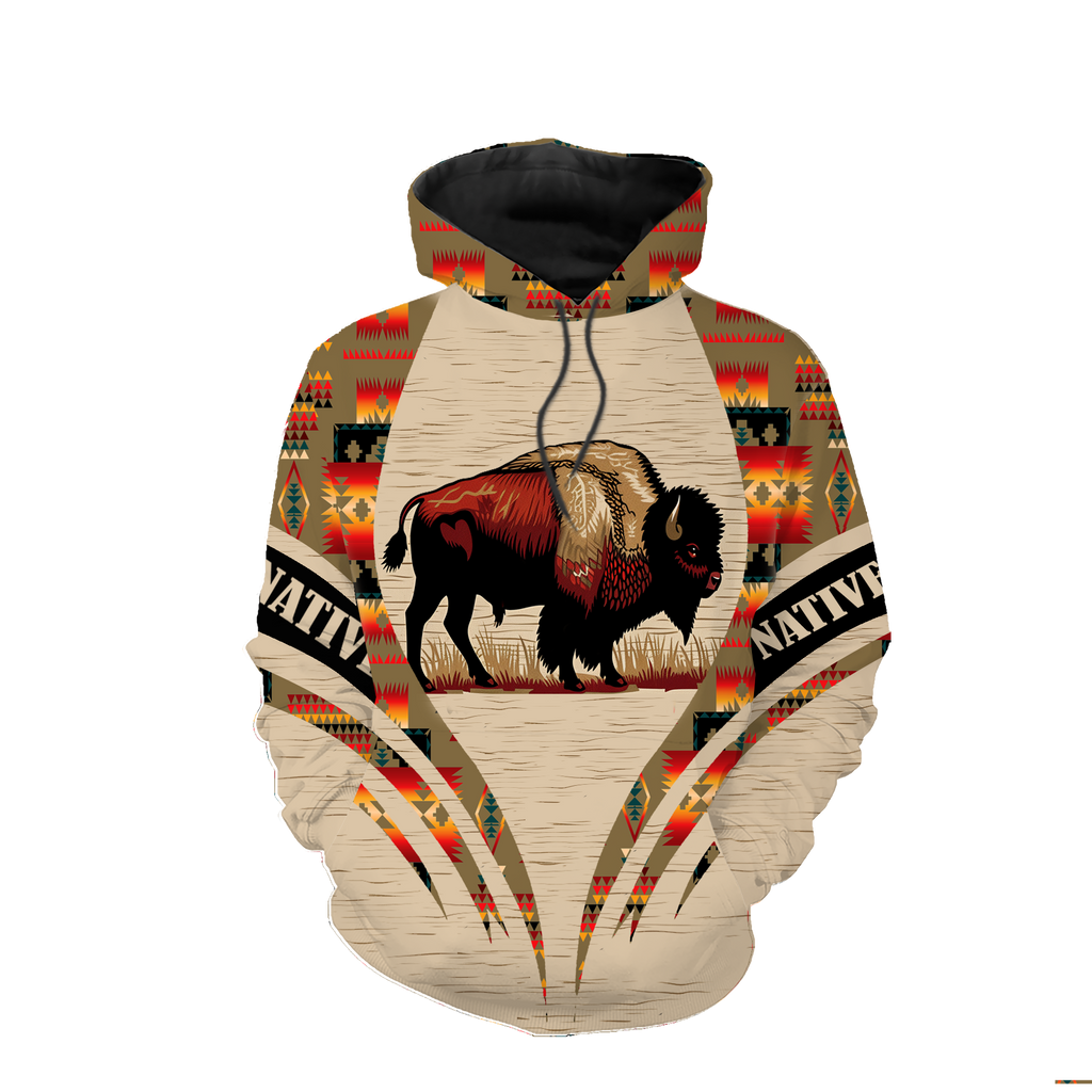 HD0012966 Bear Native American Pride 3D Hoodie