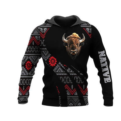 HD0012975 Bison Native American Pride 3D Hoodie