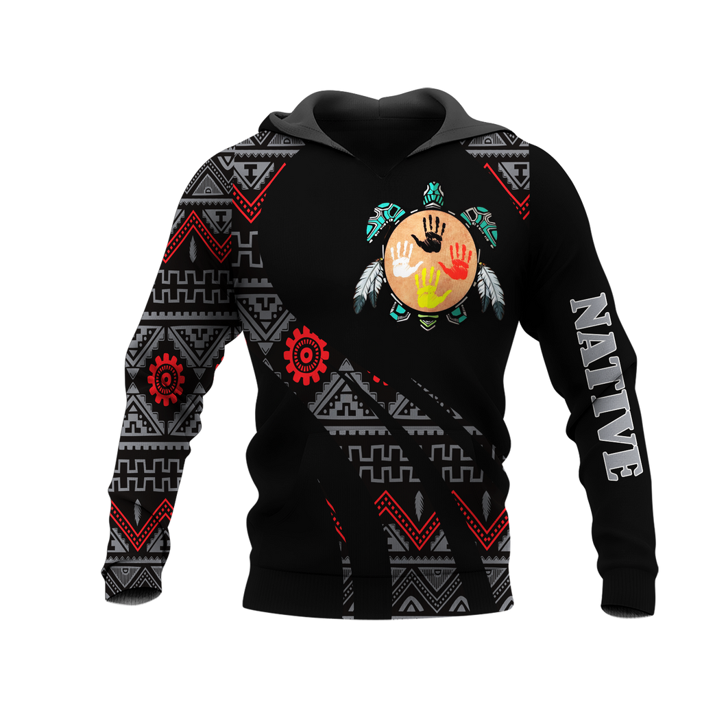 HD0012984 Tribal Turtle Native American Pride 3D Hoodie