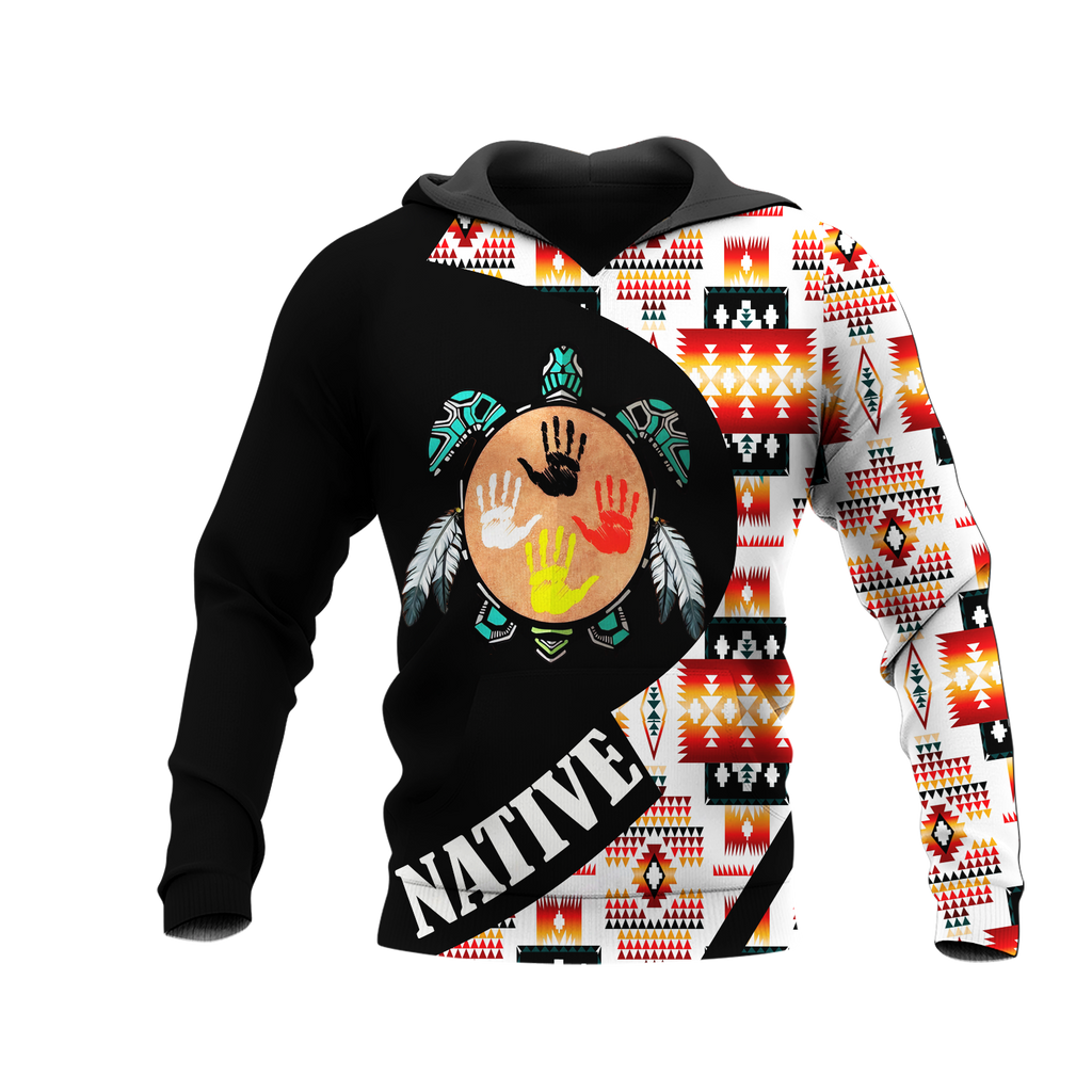 HD0012985 Tribal Turtle Native American Pride 3D Hoodie